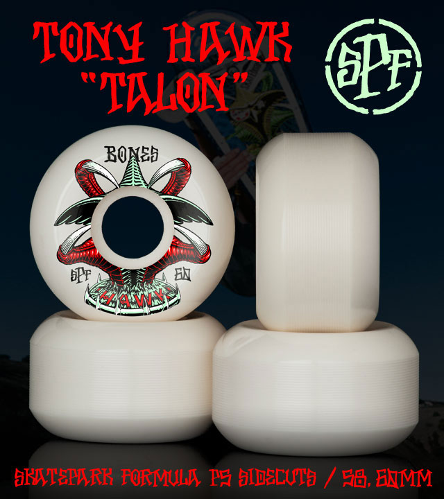 BONES Wheels SPF Pro Tony Hawk Talon Skateboard Wheels