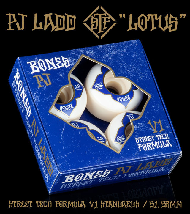 BONES WHEELS STF Pro PJ Ladd Lotus Skateboard Wheels
