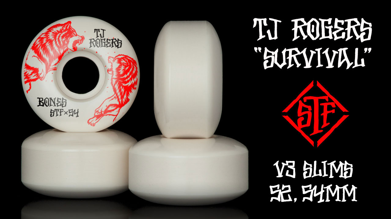 BONES Wheels STF Pro TJ Rogers Survival Skateboard Wheels