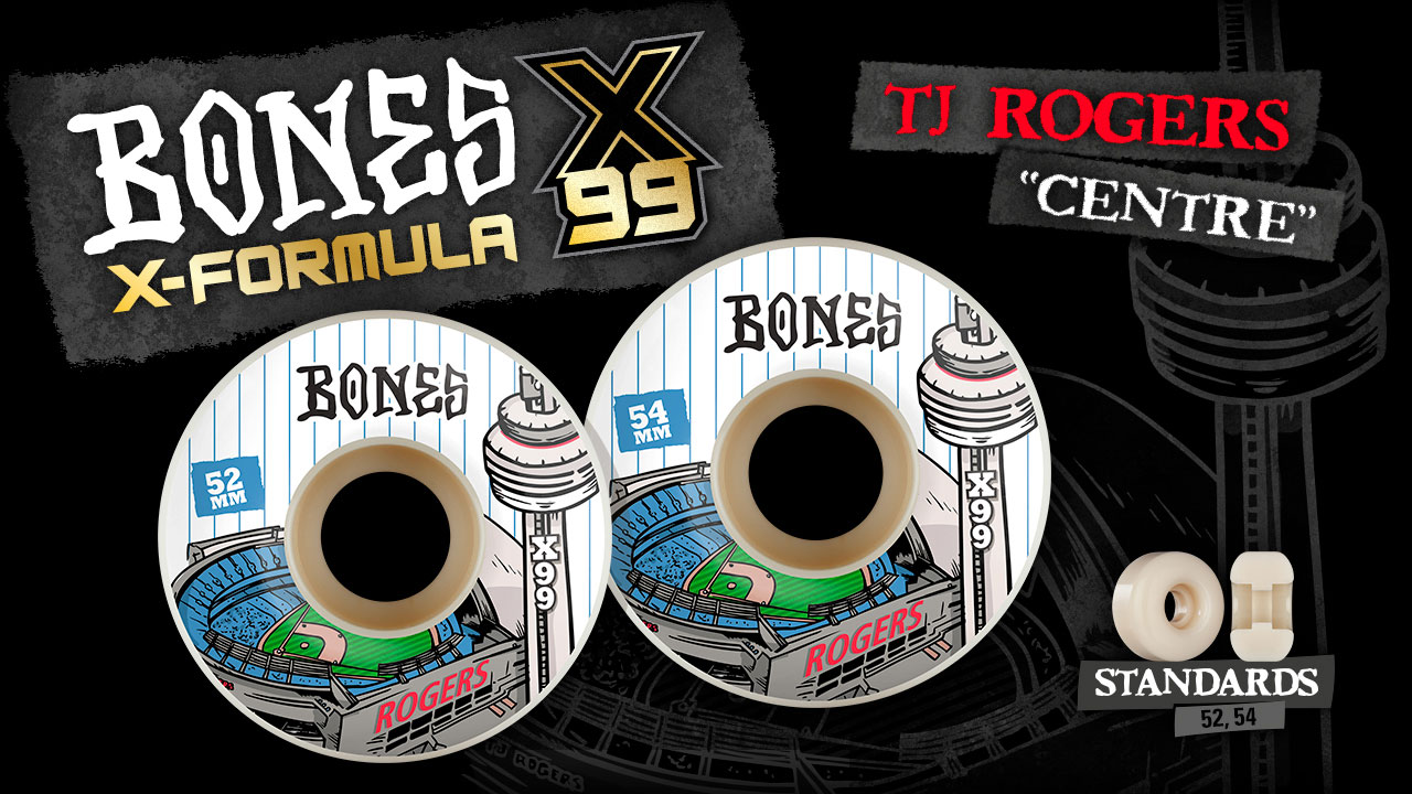 BONES WHEELS X-Formula Skateboard Wheels Rogers 'Centre'