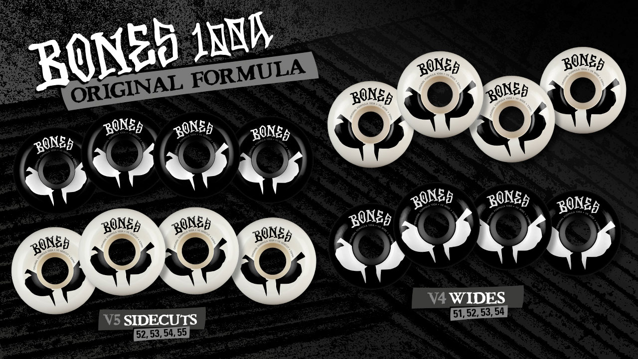 BONES WHEELS - 100s OG Skateboard Wheels