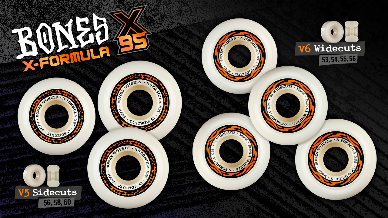 BONES WHEELS X-Formula X95 Skateboard Wheels