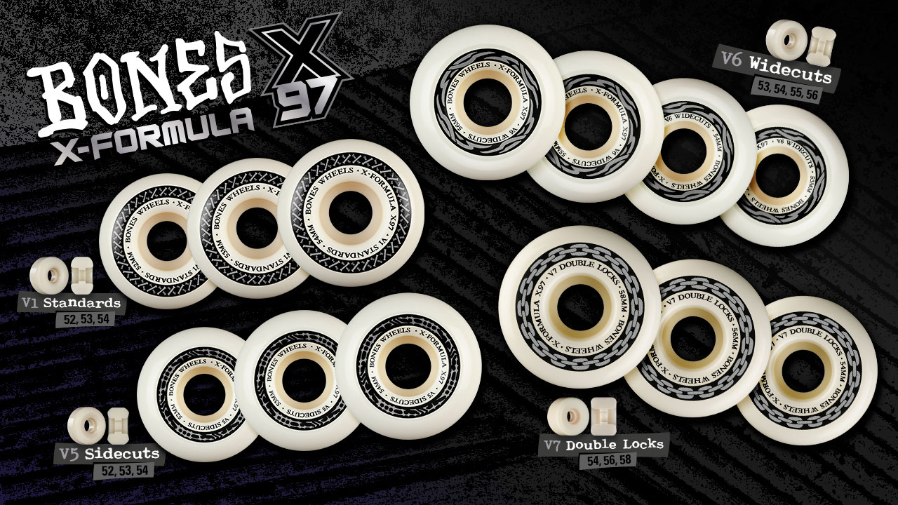 BONES WHEELS X-Formula X97 Skateboard Wheels