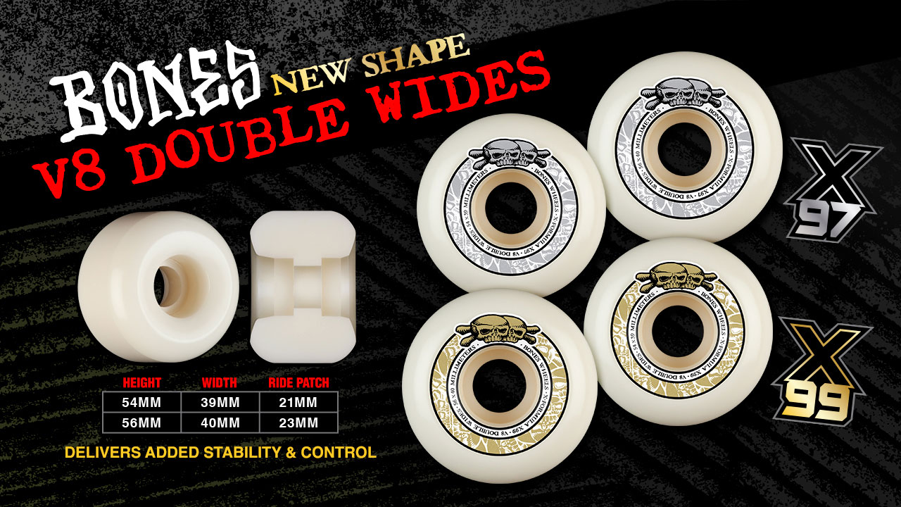 BONES WHEELS - New Shape V8 Double Wide