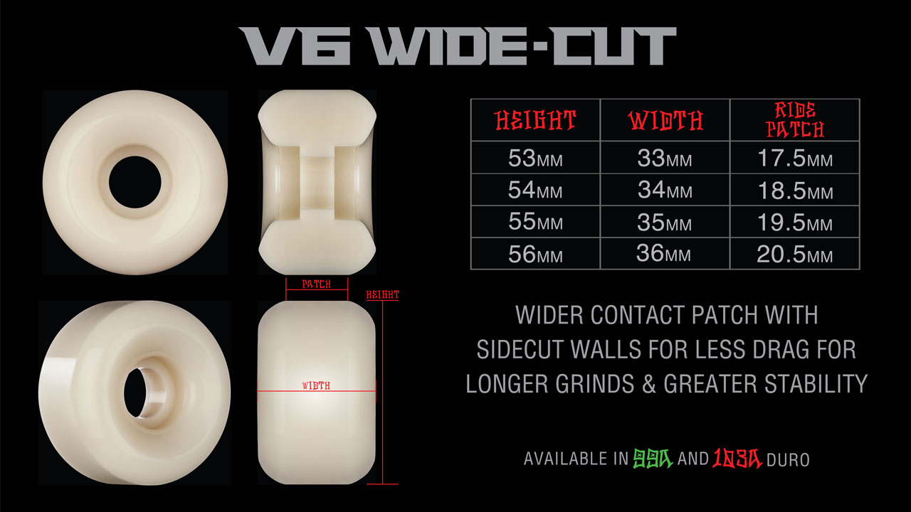 BONES Wheels V6 STF Wide-cut